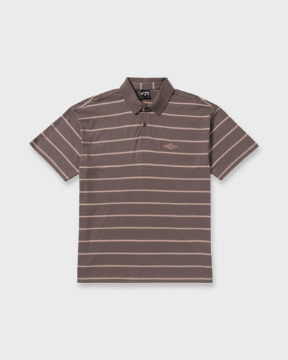 Shibuya Short Sleeve Polo Shirt - Grey Violet