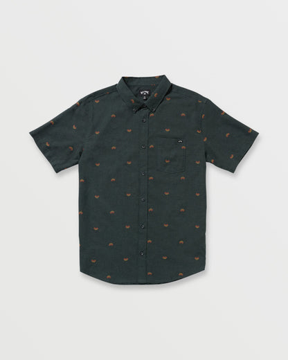 All Day Jacquard Short Sleeve Shirt - Stealth
