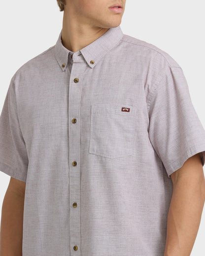All Day Short Sleeve Shirt - Plum