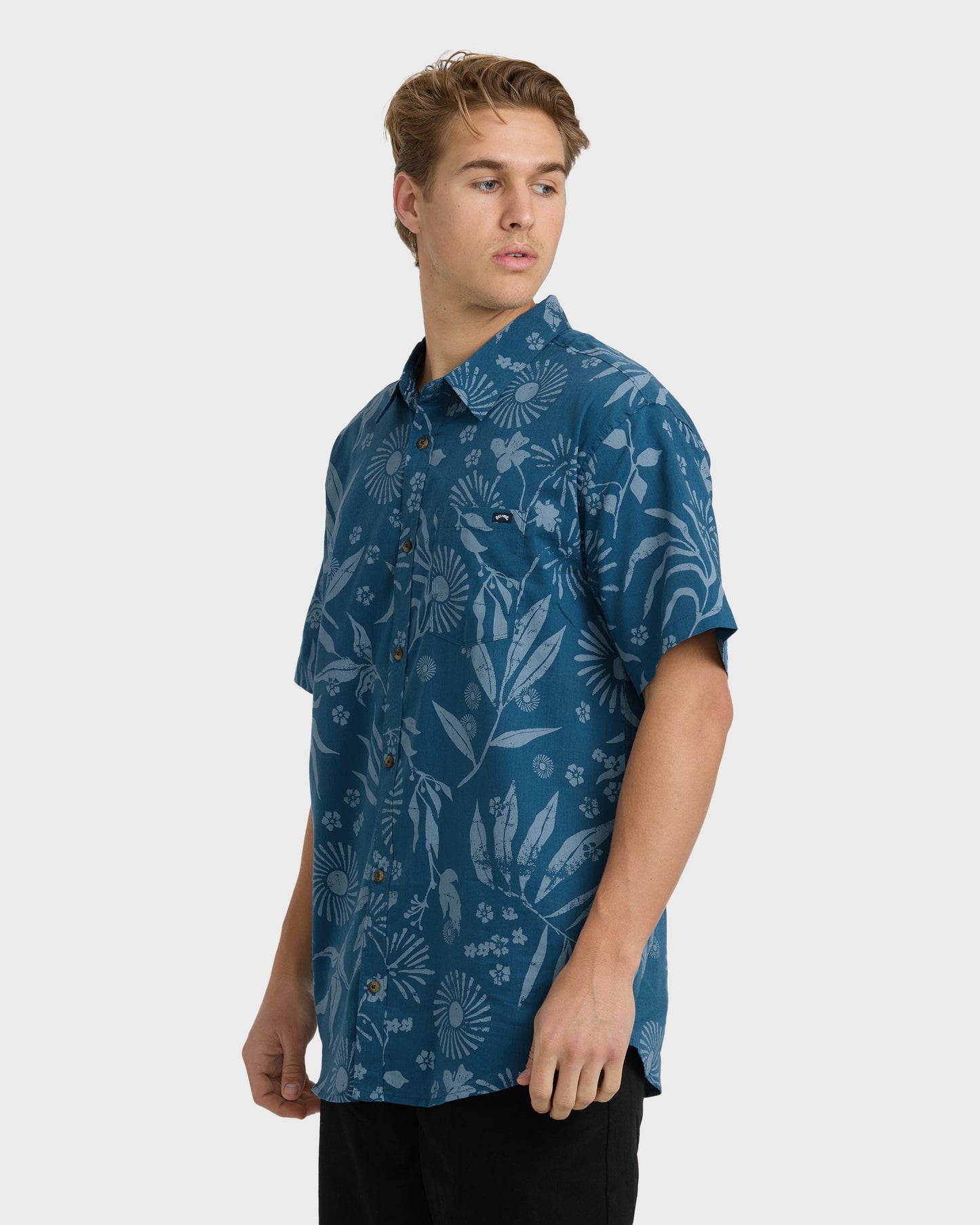 Sundays Short Sleeve Shirt - Real Teal