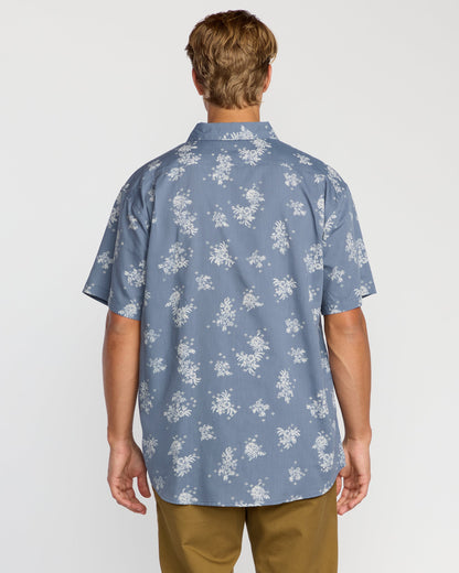 Sundays Mini Short Sleeve Shirt - Steel Blue
