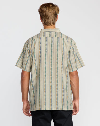 Sundays Jacquard Short Sleeve Shirt - Cream