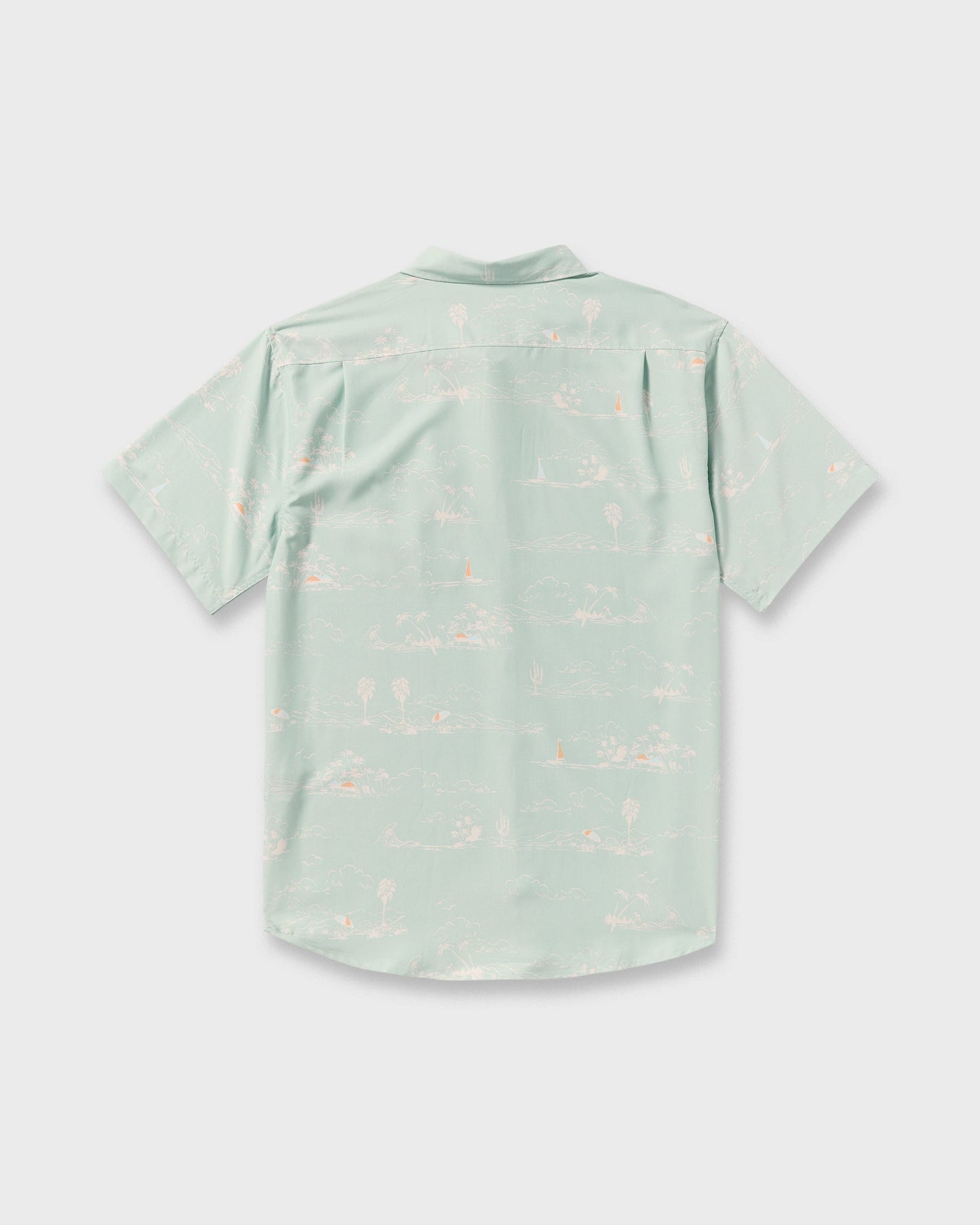 Sundays Lounge Short Sleeve Shirt - Green Ash