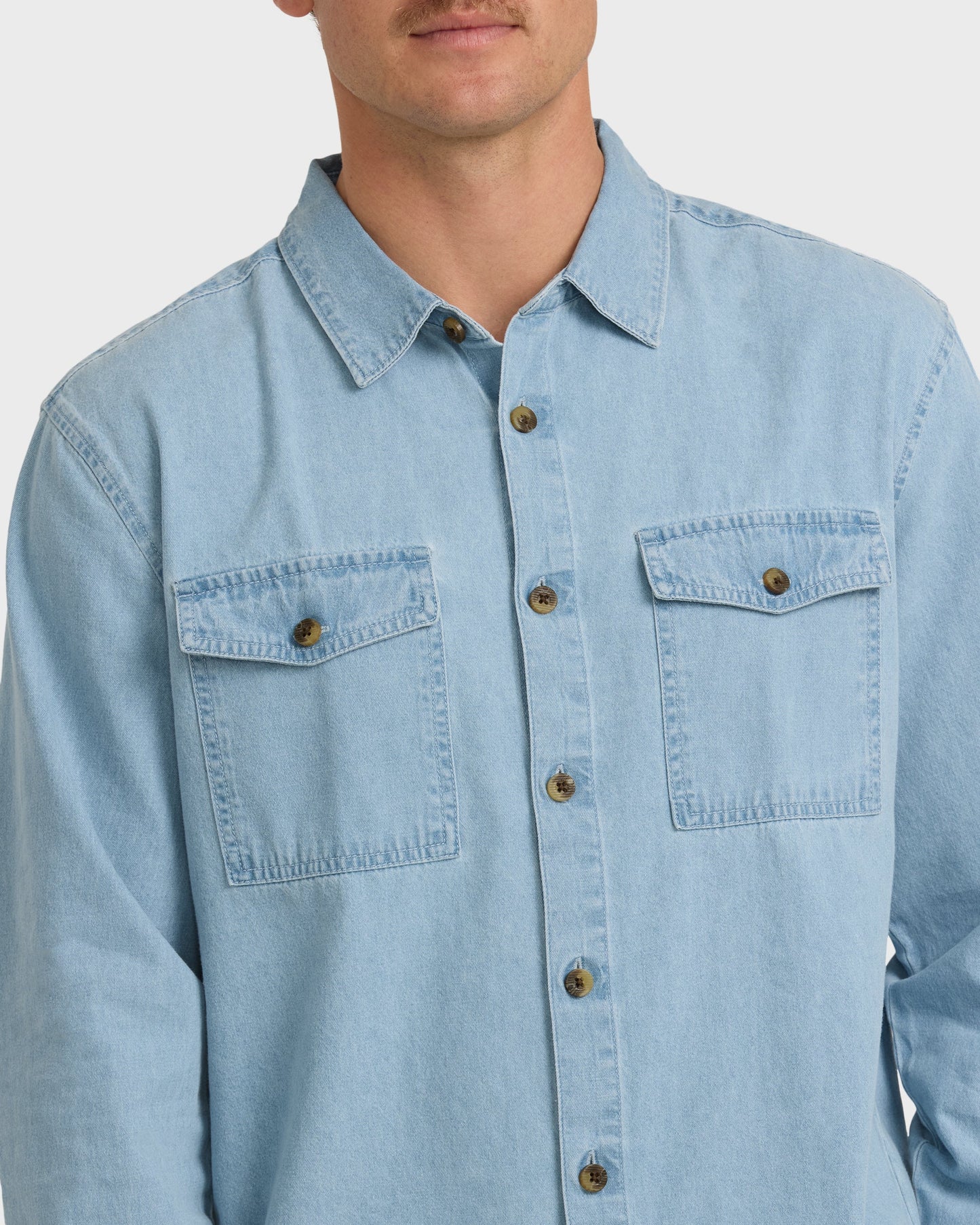 Bong Days Long Sleeve Shirt - Cloud Blue