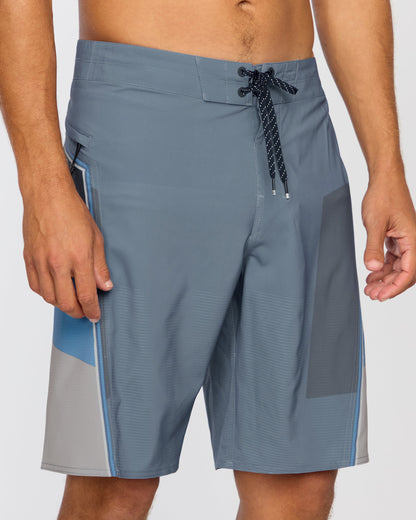 Straddie Airlite 20" Boardshorts - Steel Blue