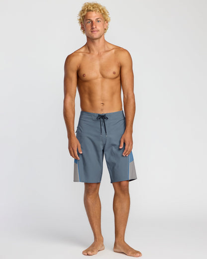 Straddie Airlite 20" Boardshorts - Steel Blue