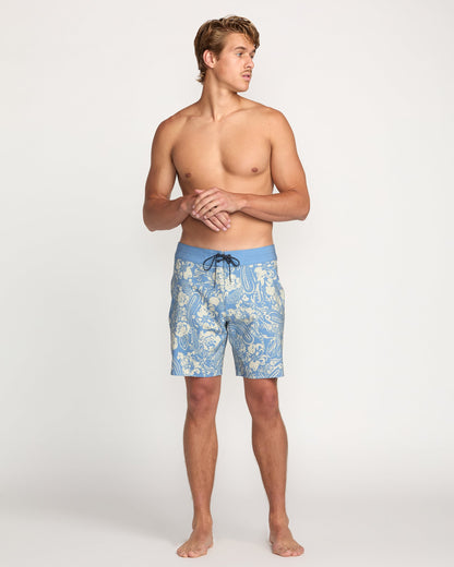 Good Times Pro Performance 18" Boardshorts - Carolina Blue