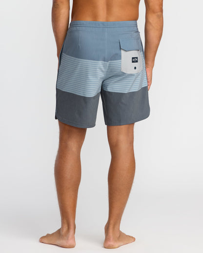 73 Lo Tide 18" Boardshorts - Steel Blue