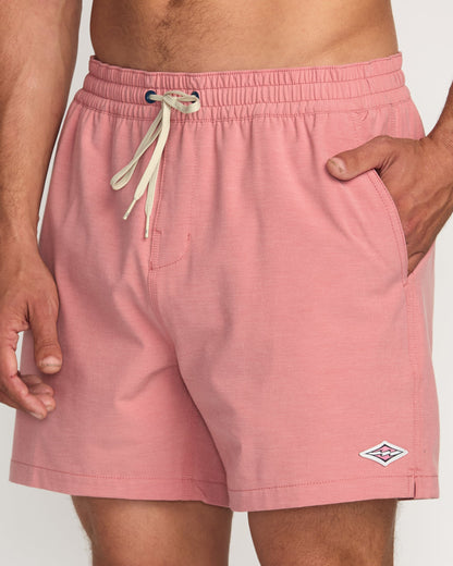 Every Other Day Laybacks 16" Trunks - Dusty Rose