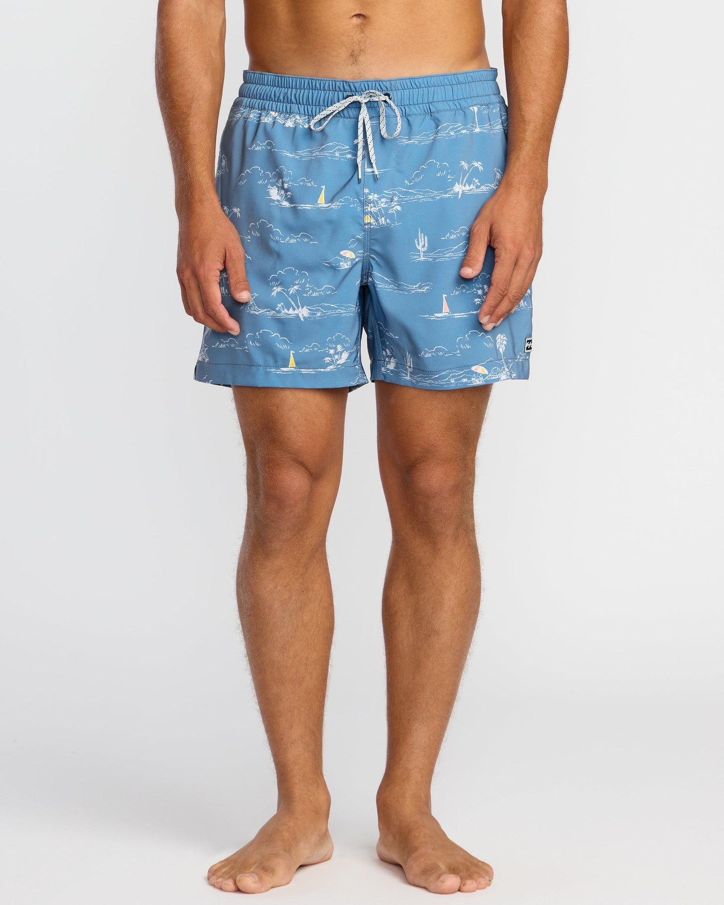 Lineup Laybacks 16" Trunks - Steel Blue