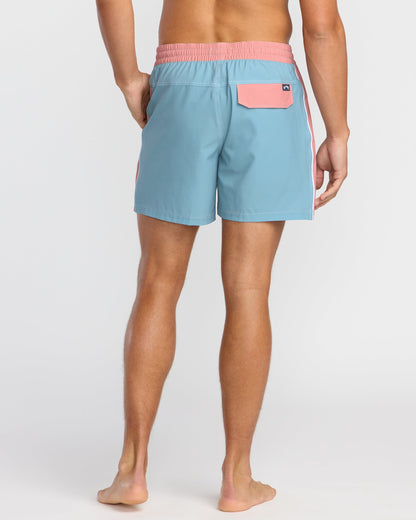 Dbah Panel Laybacks Swim Trunk - Washed Blue