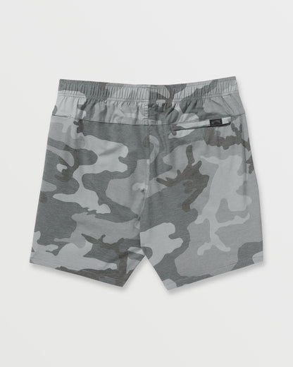 Crossfire Elastic Submersible 18" Hybrid Shorts - Black Camo