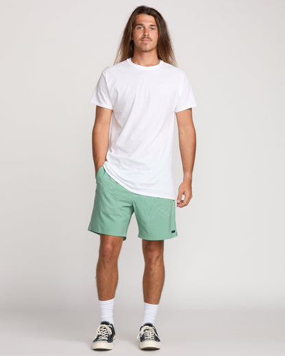 Surftrek Transit Elastic 17" Hybrid Shorts - Mist Green