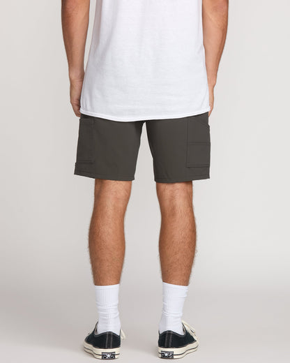 Surftrek Utility Elastic 18" Hybrid Shorts - Raven