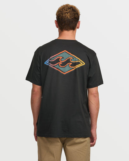 Crayon Wave Premium Tee - Dark Navy