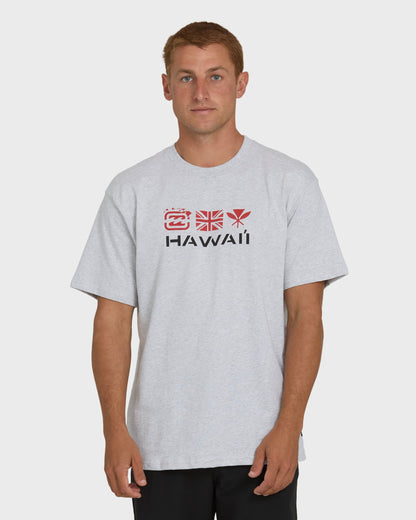 Kahili Hawaii Regular Short Sleeve Tee - Heather Gray