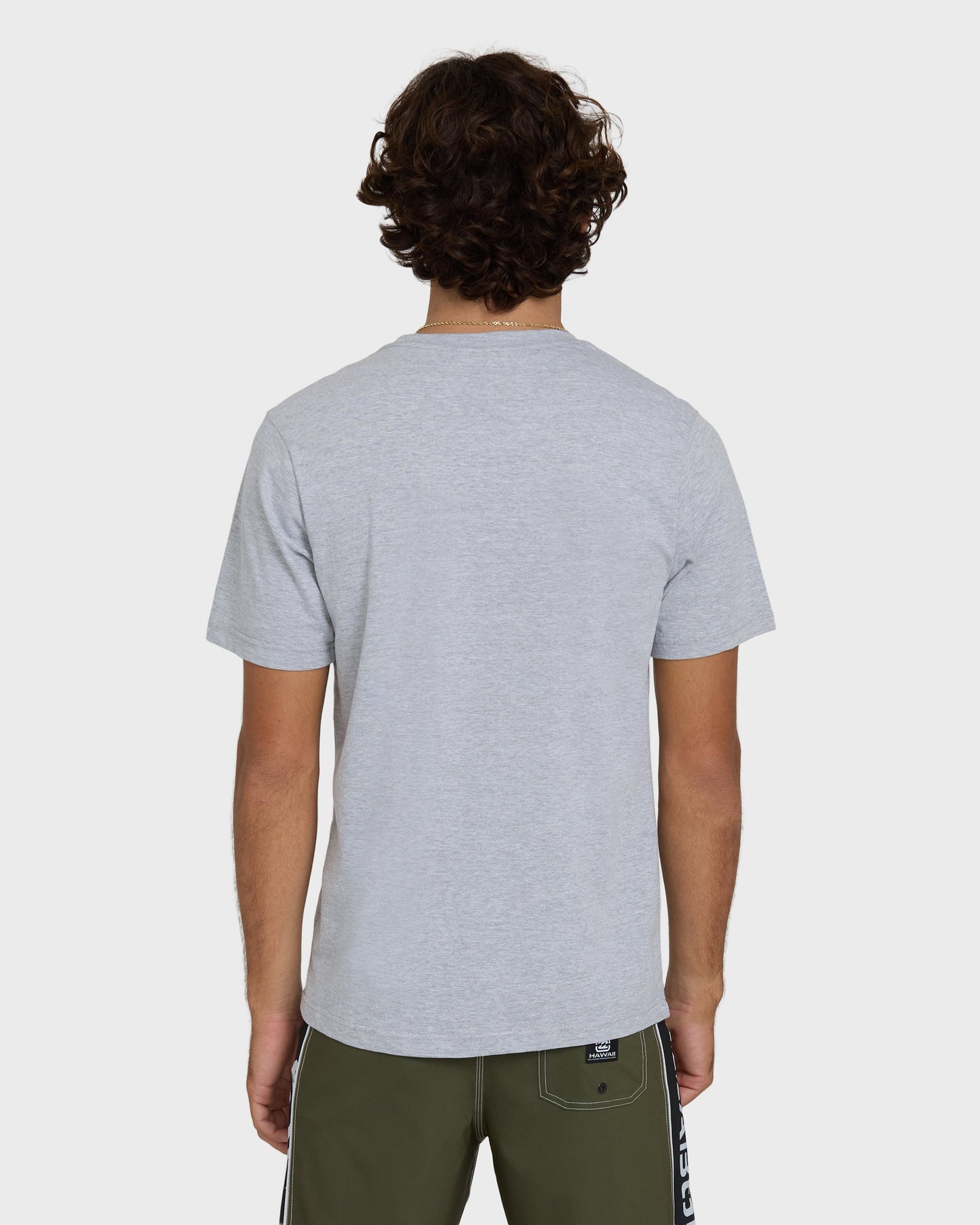 Haleiwa Palm Short Sleeve T-Shirt - Cloud Gray