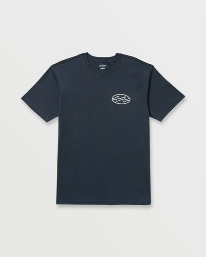 Crayon Wave Premium Tee - Navy