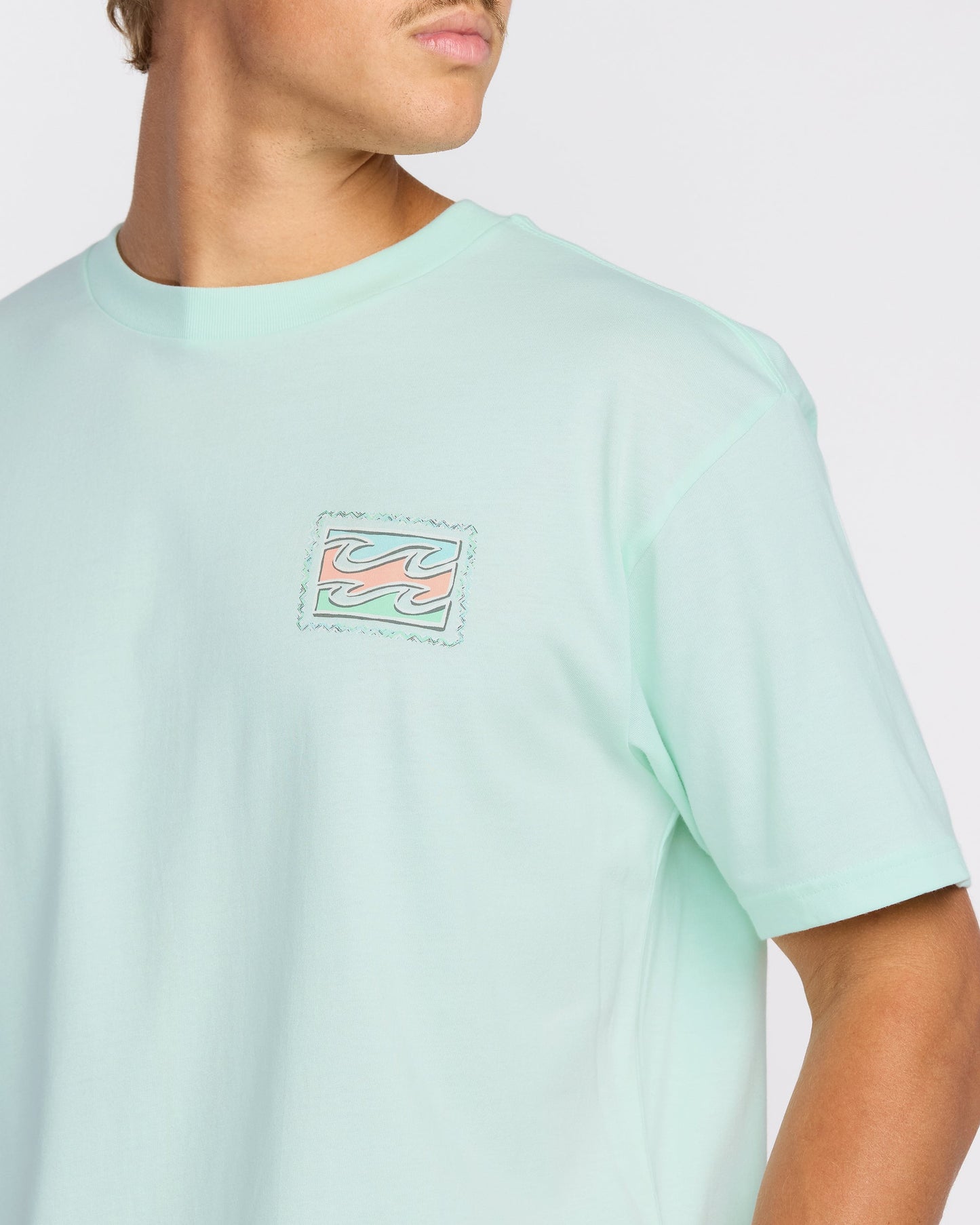Crayon Wave Premium Short Sleeve T-Shirt - Sea Glass