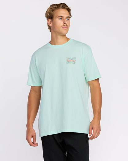 Crayon Wave Premium Short Sleeve T-Shirt - Sea Glass