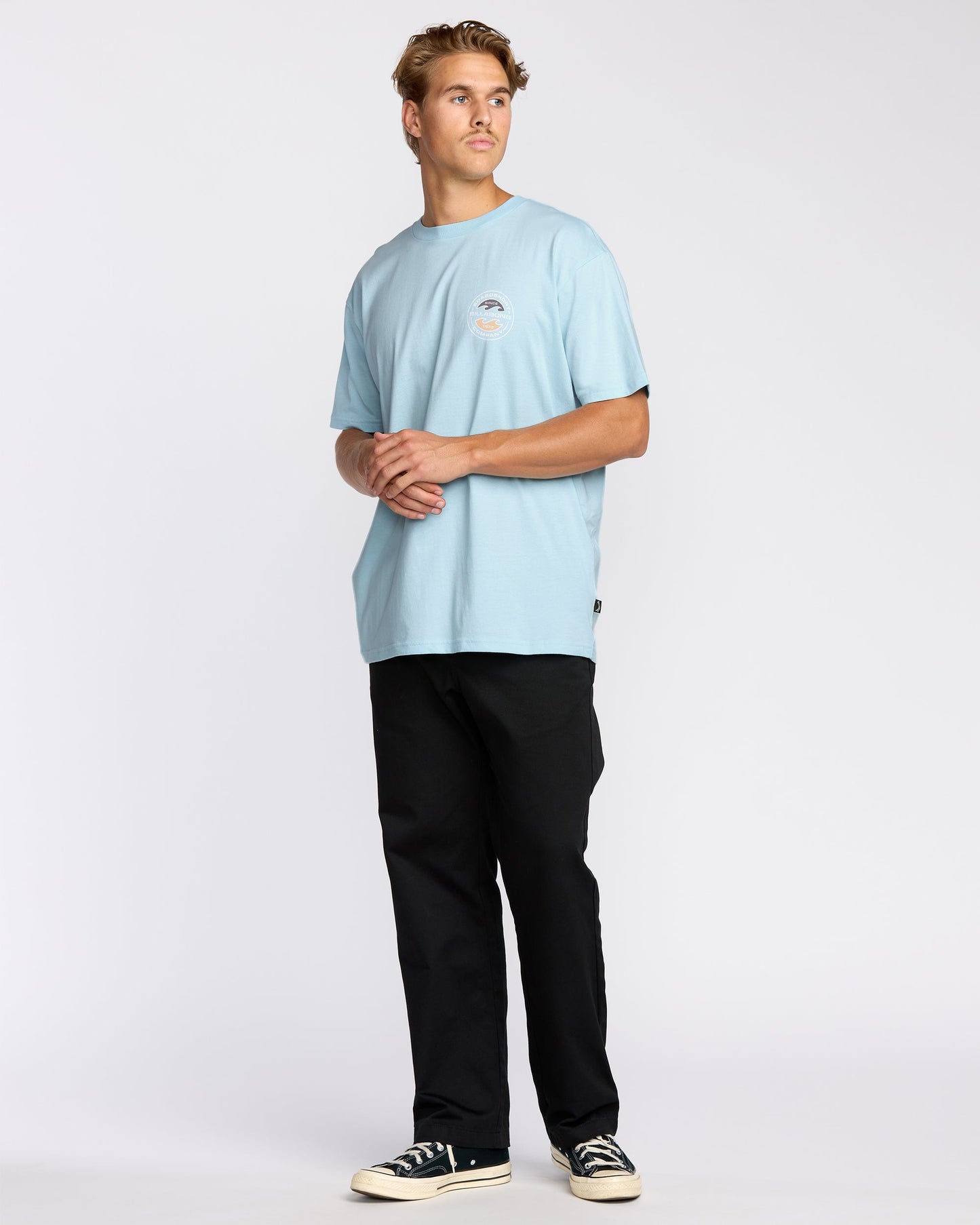 Hollow Premium Short Sleeve T-Shirt - Coastal Blue