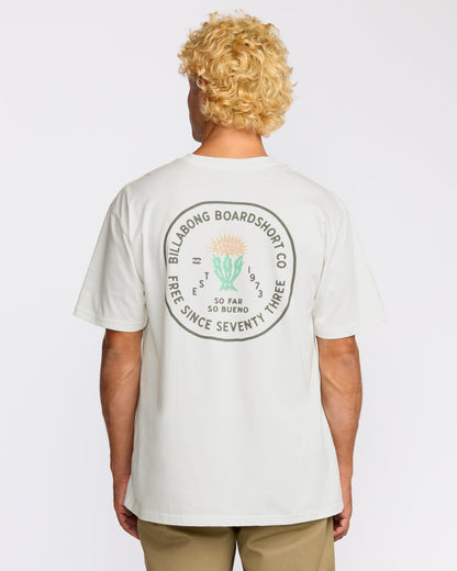 Desert Flower Regular Short Sleeve T-Shirt - Off White