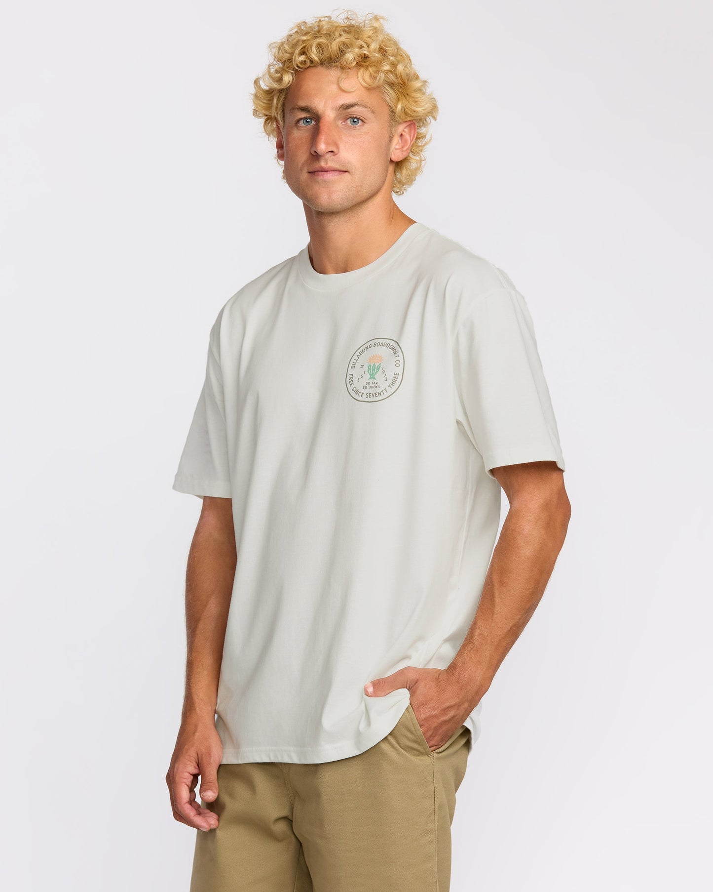 Desert Flower Regular Short Sleeve T-Shirt - Off White