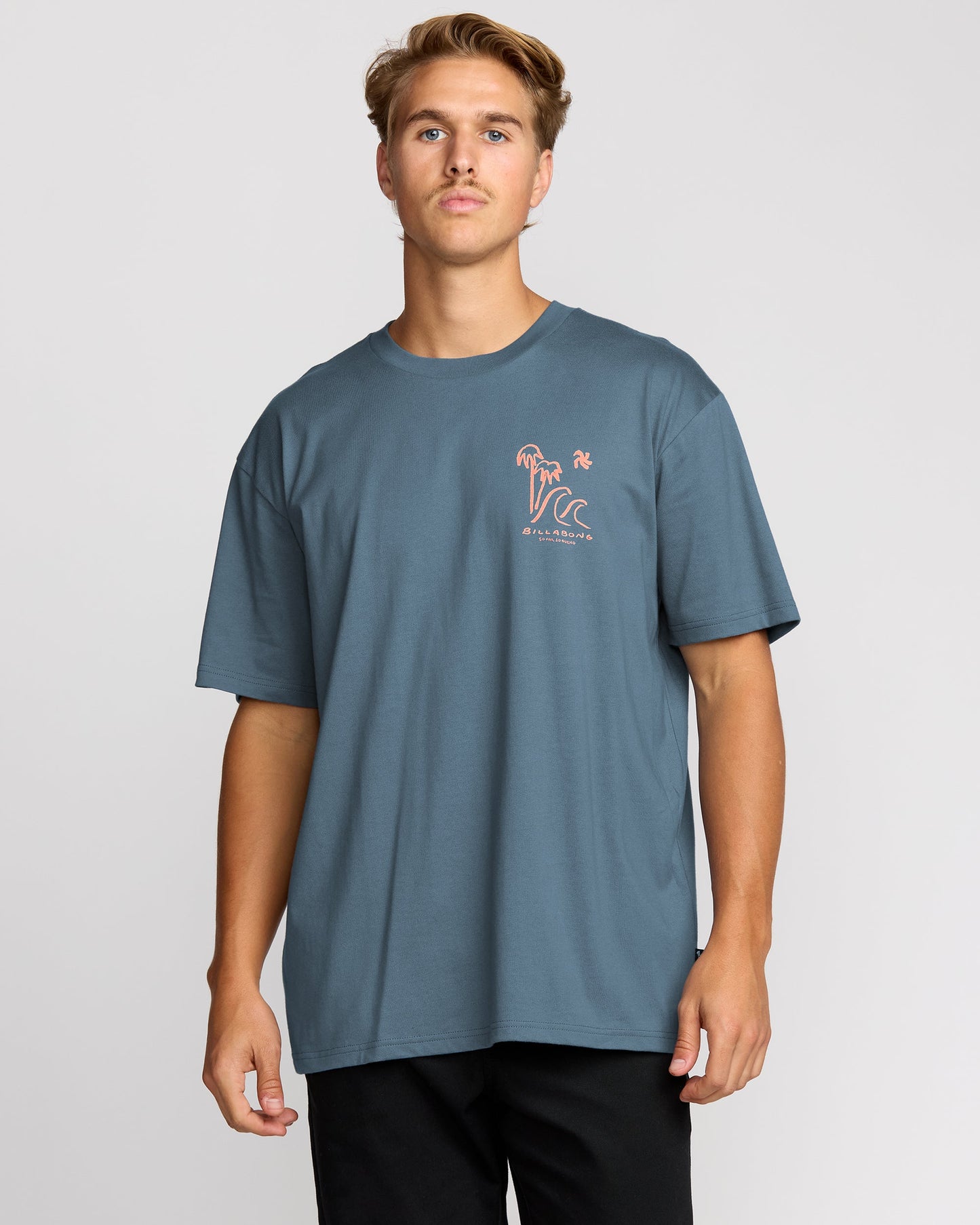 So Far Regular Short Sleeve T-Shirt - Steel Blue