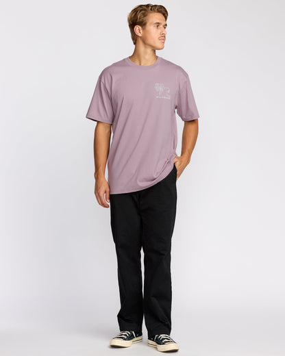 Scenes Regular Short Sleeve T-Shirt - Purple Ash