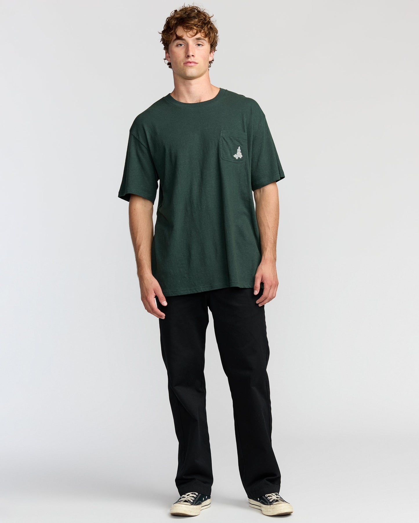 Austin Garage Regular Pocket Short Sleeve T-Shirt - Teal