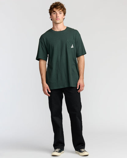Austin Garage Regular Pocket Short Sleeve T-Shirt - Teal