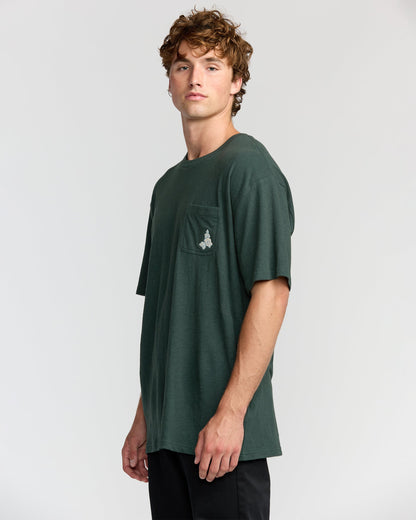 Austin Garage Regular Pocket Short Sleeve T-Shirt - Teal