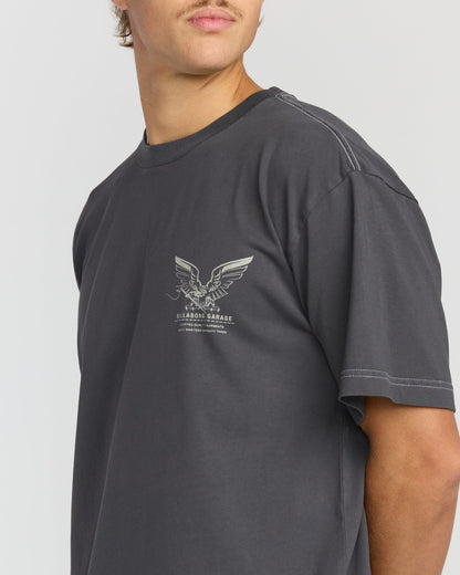 Bird Of Prey Garage OG Short Sleeve T-Shirt - Washed Black