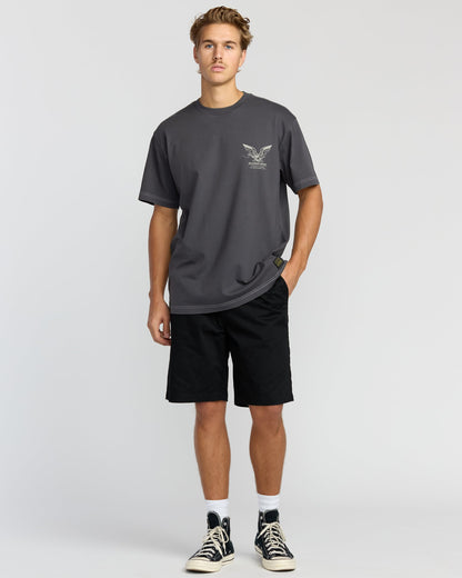 Bird Of Prey Garage OG Short Sleeve T-Shirt - Washed Black