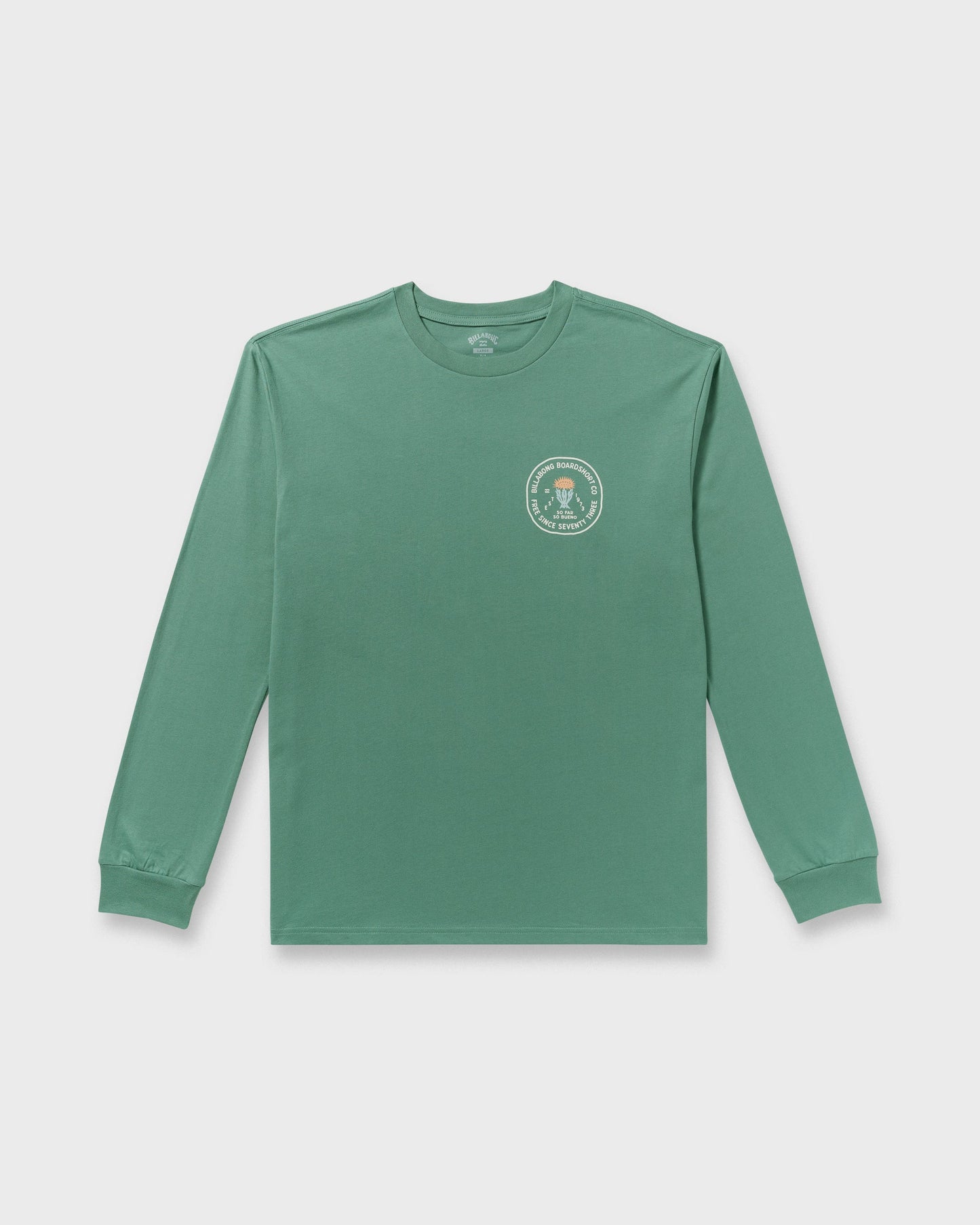 Desert Flower Regular Long Sleeve T-Shirt - Sage Green
