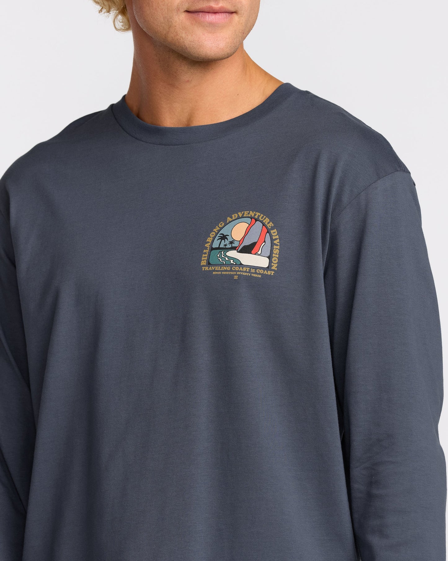 Sundown A/Div Long Sleeve T-Shirt - Midnight Blue
