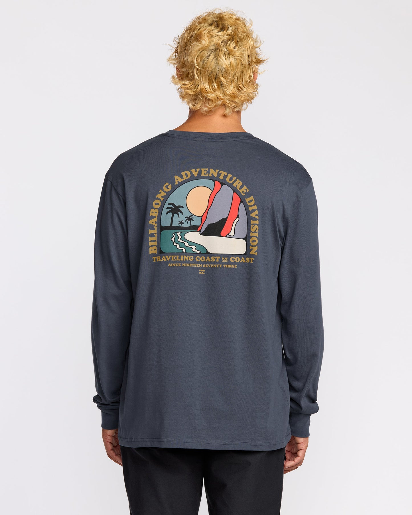 Sundown A/Div Long Sleeve T-Shirt - Midnight Blue