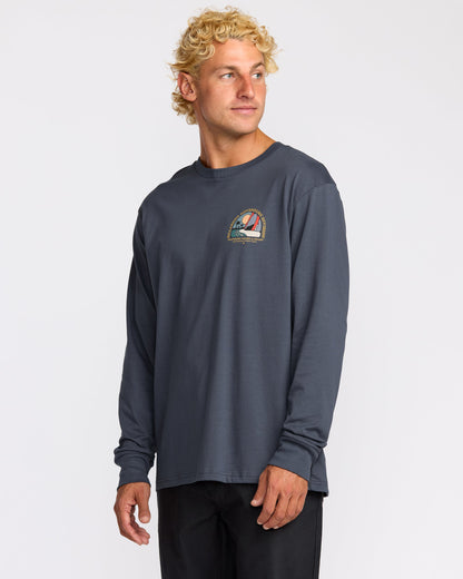 Sundown A/Div Long Sleeve T-Shirt - Midnight Blue