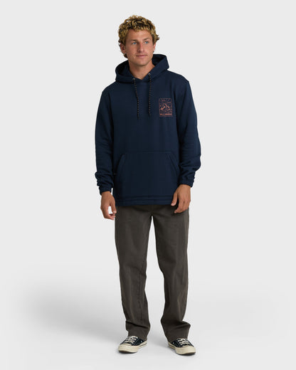 Compass Pullover Sweatshirt - Navy