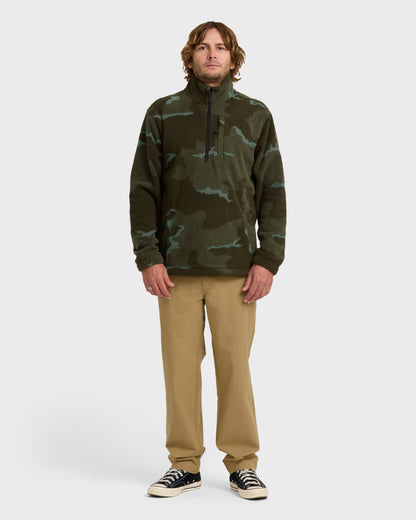 Boundary Mock Sweatshirt - Military Camo