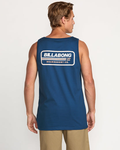 Walled Premium Tank - Deep Blue
