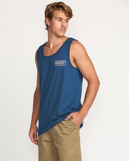 Walled Premium Tank - Deep Blue