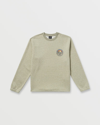 Compass Crew Sweatshirt - Sage Heather