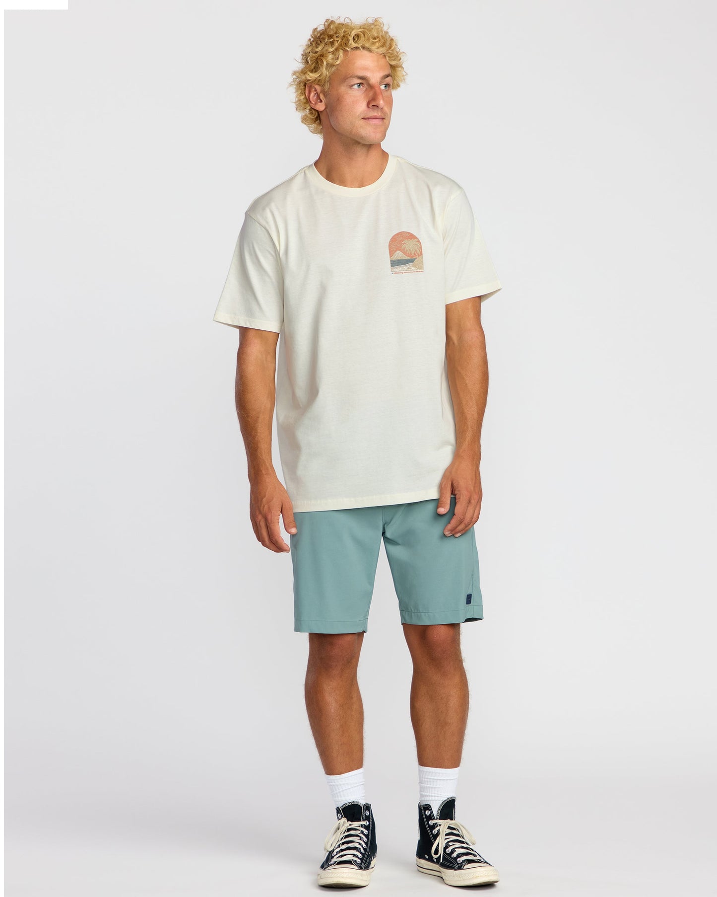 Coastal Range A/Div Short Sleeve T-Shirt - Off White