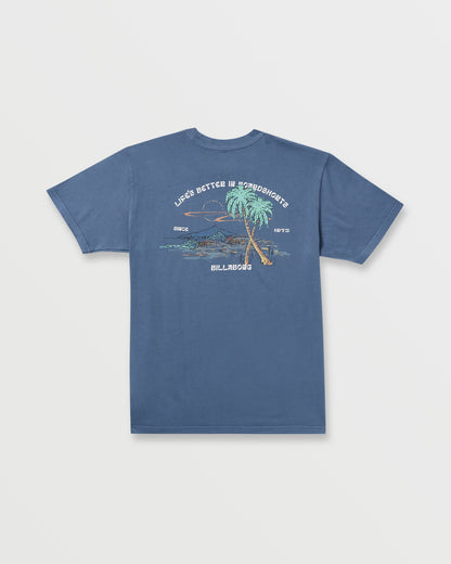 Better Premium Wave Wash Tee - Deep Blue