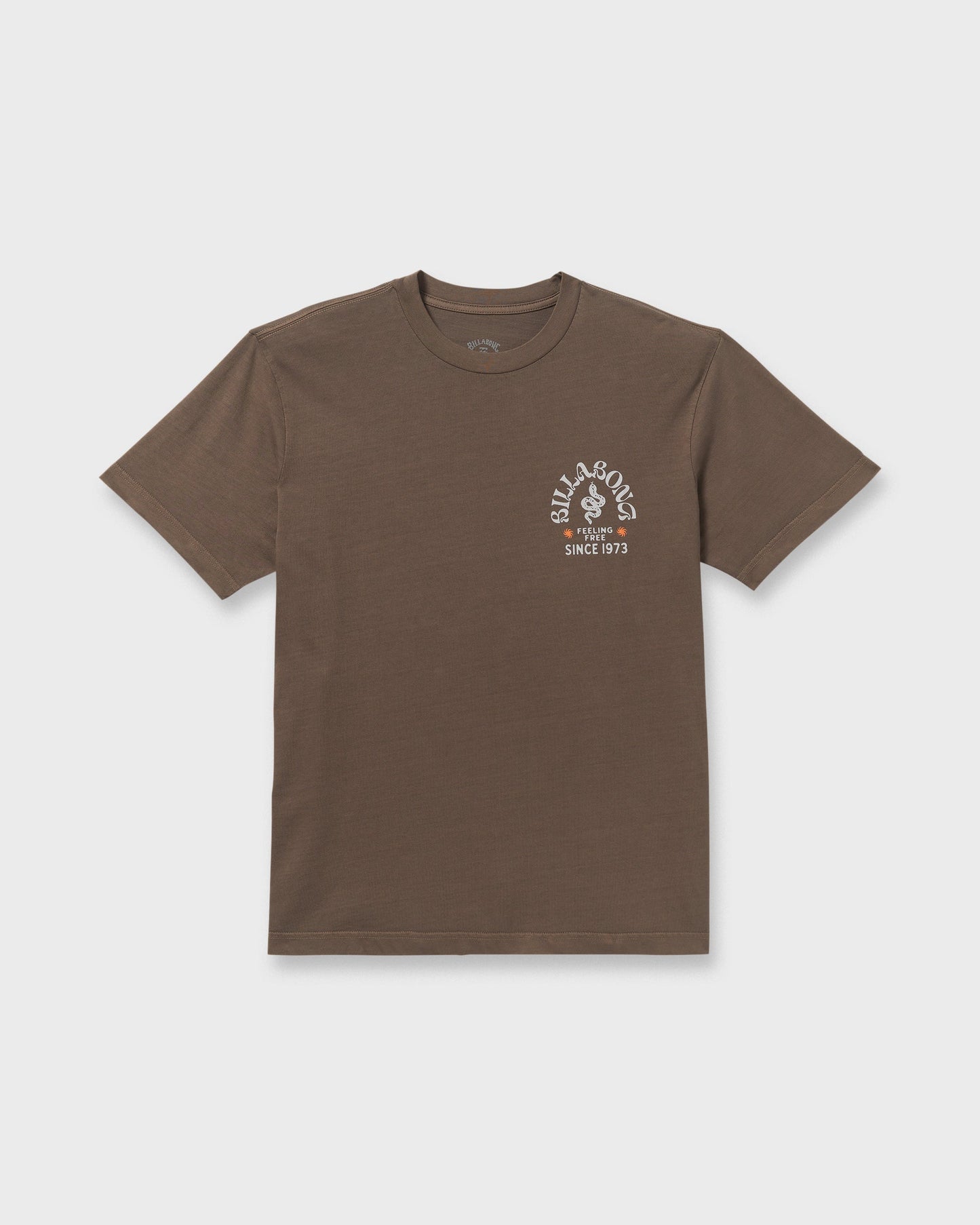 Coiled Premium Wave Wash Short Sleeve T-Shirt - Dark Brown