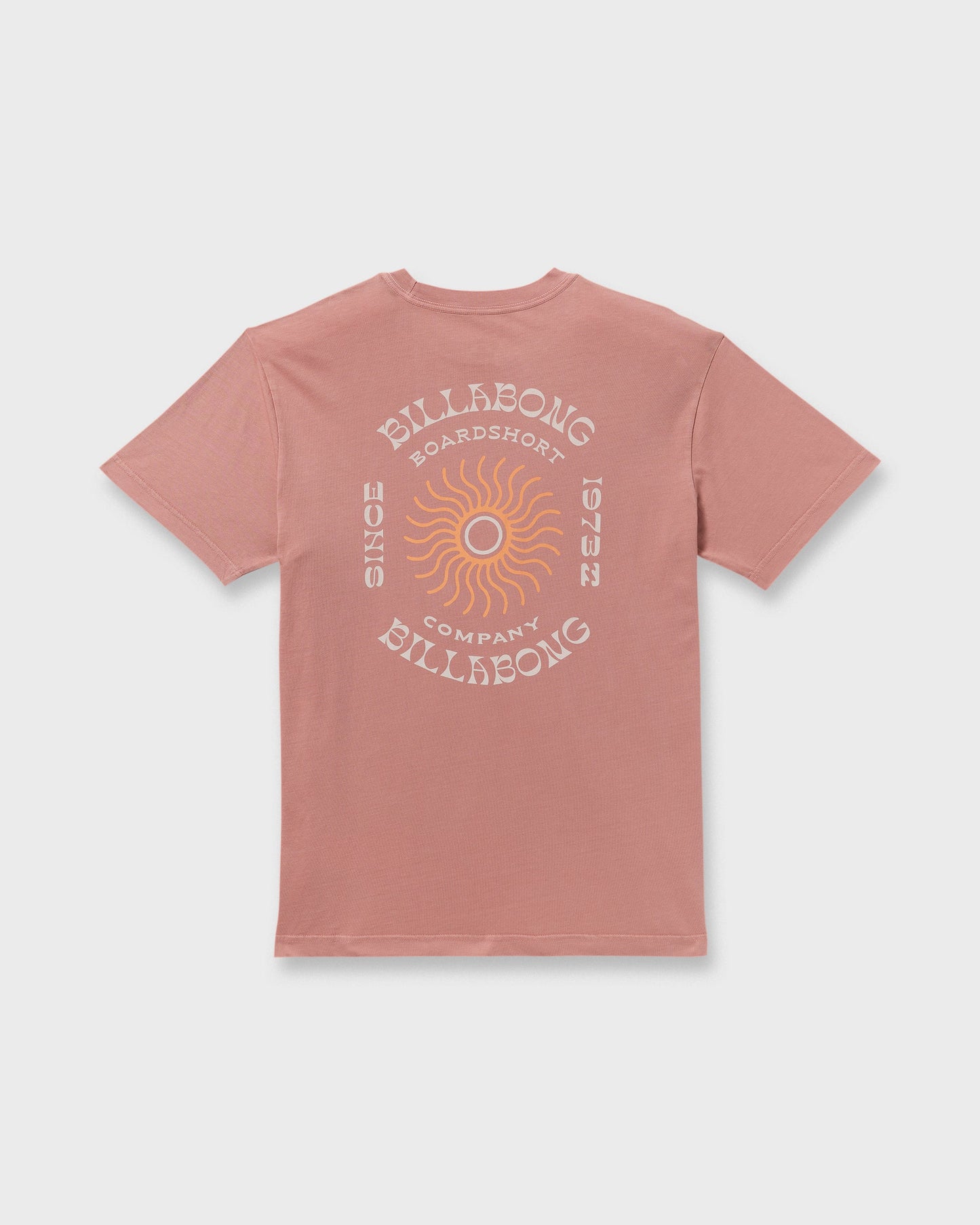 Sunrise Premium Wave Wash Short Sleeve T-Shirt - Dusty Rose