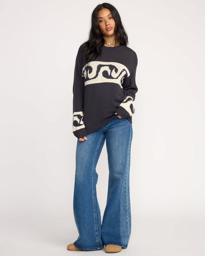 Wave Fade Sweater - Black Sands