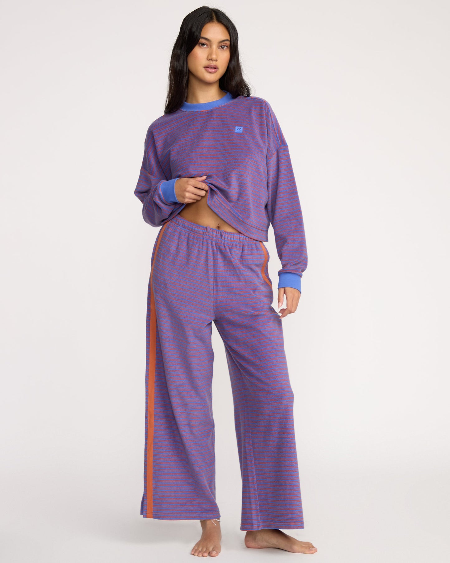 Date Palm Terry Pants - Iris