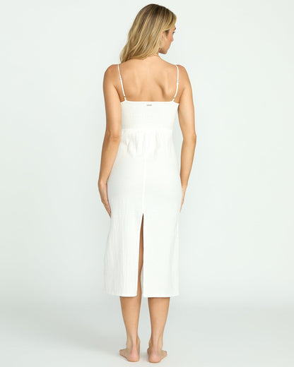 Crystal Clear Midi Dress - Salt Crystal